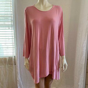 J.Jill Woman's Pink Wearever Collection Long Tunic Sz XL